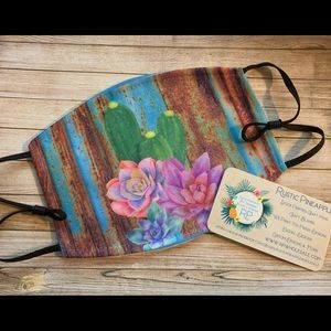 Cactus on Tin Face Mask